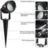 10W 12V Uplight(2Pack) LAVAED LED Landscape Lights Outdoor Spotlight with Connectors Low Voltage Landscape Lighting