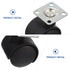 Ipetboom 10pcs 1-inch Swivel Plate Casters Wheels for Cart and Furniture Heavy Duty Caster Wheels Without Brake Smooth