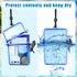 Outus 3 Pieces Waterproof Case ID Card Holder with Floating Sports Case Locker and Rope (Rose Blue Black)