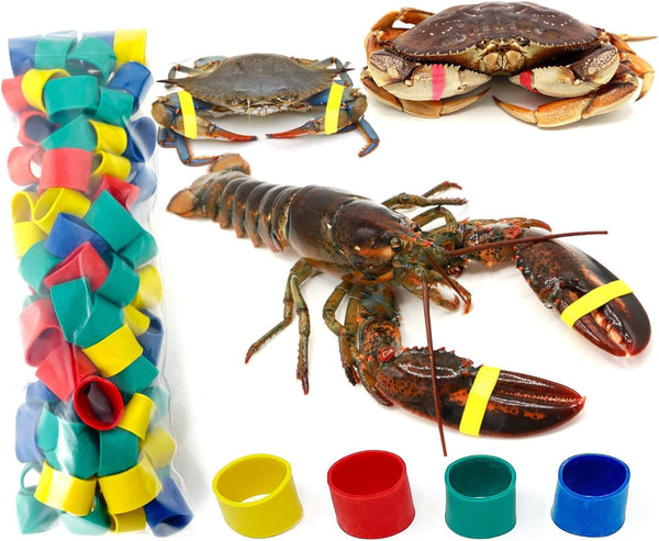 AirFly Crab, Lobster Claw Rubber Bands, Protect Lobsters & Crabs, Cook Safe FDA-Compliant