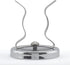 Master Magnetics Ceramic Round Base Magnet with Silver Spring Clamp, 2-Pack, 35 lb Pull