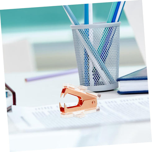 Ciieeo Heavy Duty Stapler - Multipurpose Tool with Office Staple Removers and Nail Puller, Rose Gold Handheld