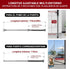 Jammer (1 Pack,Grey) AceMining Upgraded Door Security Bar & Sliding Patio Bar, Heavy Duty Stoppers Adjustable for Home