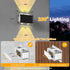 200Wide 8 6 Pack, IP66 TECKNET Solar Fence Lights, Up Down Lights & Lighting, Modes RGB Color Changing, Waterproof