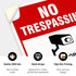 Video Surveillance No Trespassing Sign - CCTV Security Camera (2 Pack) 10x7 Inches, Weather Resistant Vinyl Decal