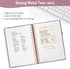 Forvencer A4 Lined Spiral Journal Notebook, 300 Numbered Pages, 11" X 8.5" for Writing, Burgundy