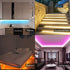 16.4ft 300LEDs DC12V GIDEALED RGBW LED Light Strip, Indoor Multicolor Ambiance, Flexible Tape Lights