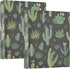 foixnub 3 Ring Binder 1.5 Inch Rings Green Cactus Clipboard Binders Round Ring