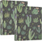 foixnub 3 Ring Binder 1.5 Inch Rings Green Cactus Clipboard Binders Round Ring