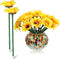 Chinco Sunflower Pens, 16 Pcs Artificial Flower Ballpoint Gel Ink Pens for School, Office, Home, Party Favor Decor