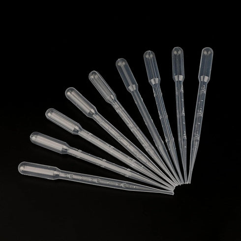 KINGLAKE 3ML Plastic Transfer Pipettes, Graduated, Pack of 100, Essential Oils Makeup Tool