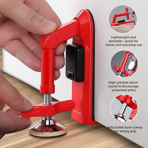 Silanit Jammer, Portable Alarm Door Stopper, Portable Door Travel Anti Theft Door Blocker, No Drill Door Stoppers