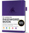 Clever Fox Password Book with Alphabetical Tabs, Internet Address Organizer Logbook for Website Logins