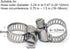 Adjustable Stainless Steel Worm Gear Hose Clamps, 6-12mm