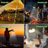 4 1 8 (42ft), Outdoor Waterproof Portable Stowable String Light, in Retractable Camping String Lights with Lighting