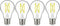 Satco S12437 A19 LED 4-Bulb Value Pack, 75W Replacement, 3000K, Clear