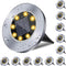 Rayolon 4.6 Inch Diameter Solar Ground Lights, Waterproof Solar Garden Lights, Outdoor Garden