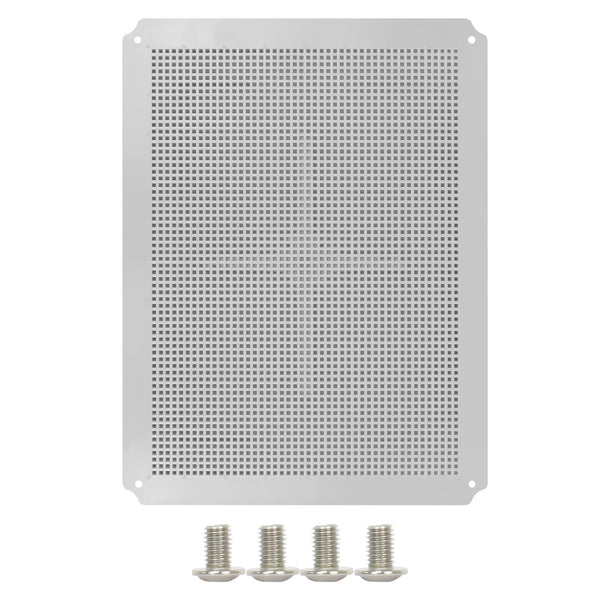 LeMotech Mounting Plate for Junction Box, ABS Plastic Internal Panel with Screws, 15.75"x11.81"