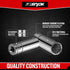 1/4 Inch Drive 12-Point Metric Socket Set, 8-Piece Deep Well CR-V Steel Tool Set, Sizes 6mm to 13mm
