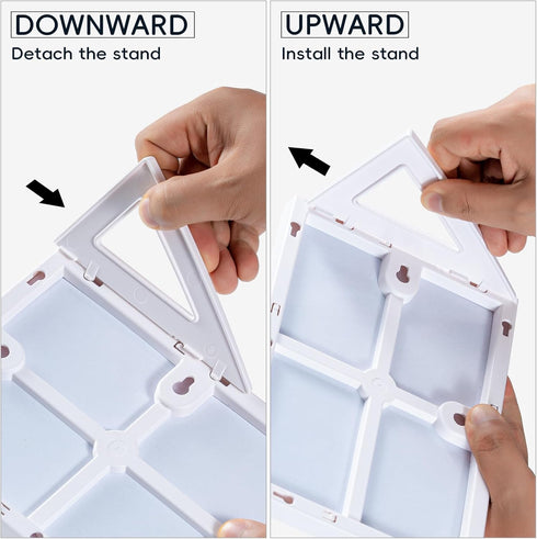 White Board Dry Erase Board 11.8 x 8.3 Inches - Small Stand-Up or Hangable Desktop Dry Erase Whiteboard with 2 Markers