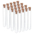 PATIKIL 20Pcs 7ml Plastic Test Tubes with Cork Stoppers for Scientific Party Decoration Candy Bead Storage