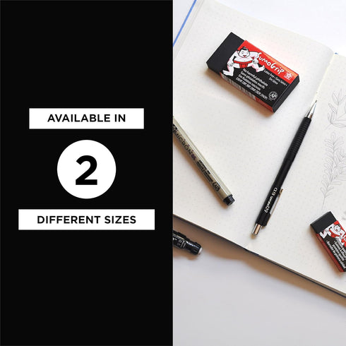 Sakura SumoGrip Block Eraser, Microporous Erasers for School, Drawing, Writing - Large Size Black B300