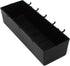 JSP Manufacturing Heavy Duty Black Peg Board Storage Bin - Parts Storage Bins with Hooks for Tool Board Workbench Craft
