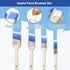 MAXWAVE 34 Set, 4" 9" 1.63 4 Paint Roller Kit with Extension Pole, Piece and Paint Rollers, Ft to Ft Pole, Painting