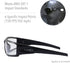 Honeywell Uvex Hypershock Safety Glasses - Brown Frame with Gold Mirror Lens & Anti-Scratch Hardcoat