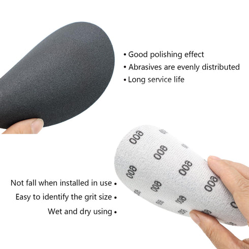 SCOTTCHEN 5 Hook and Loop Discs, EVA Velcro Hand Sanding Pad, 18pcs for Woodworking