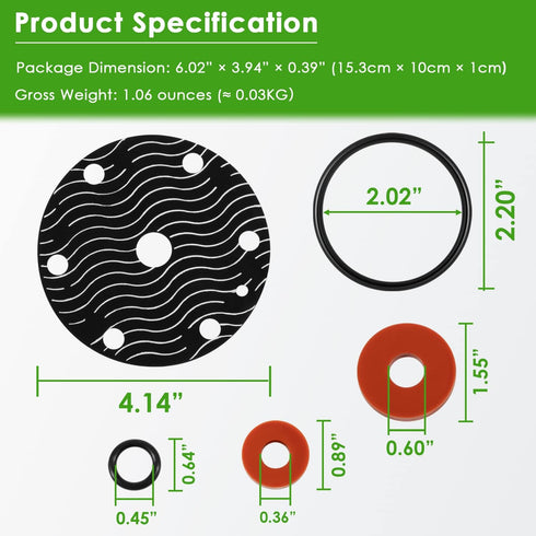Replacement Kit for Wilkins 3/4"-1" Model 975XL, Rubber Repair Kit for Backflow Preventer