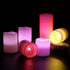 18-Key 3 6 Pack Decor(3" 3",4", 5",6") DRomance Color Changing Flameless Candles with Remote and Timer, AAA Batteries