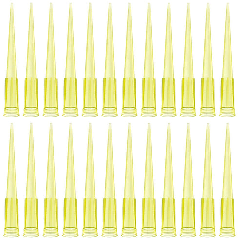OIIKI 200ul Pipette Tips, 1000pcs Clear Yellow Universal Liquid Pipettor Tips, DNase/RNase Free Disposable for