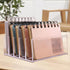 DOITOOL Acrylic File Organizer and Bookends for Desk, Desktop Book Storage Holder with Sturdy Book Rack, Office