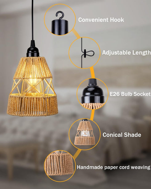 2 Pack Battery Operated Chandelier Outdoor Waterproof, Hanging Pendant Light with Remote Control for Gazebo, Pergola
