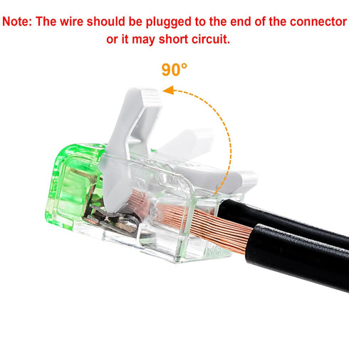 2 Port Splicing Connector, Lever-Nut Assortment for All Wire 12-24 AWG (10)