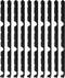 12in Outside Classic Rib Profile Foam Closure Strips for Metal Roofing Panels (10 Pieces)