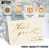 50 Pack 4 6 Inch, 50 Count Set Better Office Products Wedding Thank You Cards in Metallic Gold with Envelopes, Thank