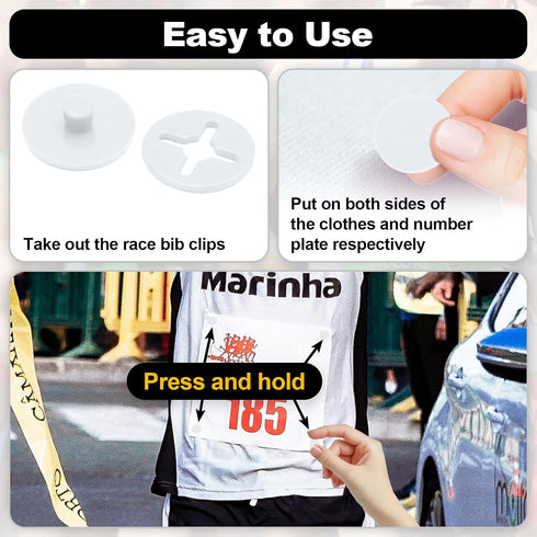 Dijedev Running Bib Clips