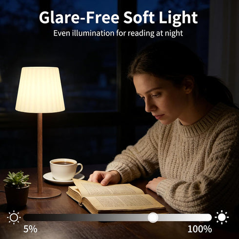 Heromind IP64 Dimmable 4000mAh Waterproof Shower Table Lamp, Remote Control, RGB Color Changing + Neutral White