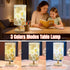 HFYCENYAN Room,3-Color Kids Table Lamp-Night Light for Boys LED Desk Lamp with Baby Elephant Zebra Giraffe Tiger