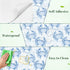 Kanworse 17.7"x394" Peel and Stick Wallpaper Blue Crab Watercolor Soft Waves Delicate Details Contact Paper Removable