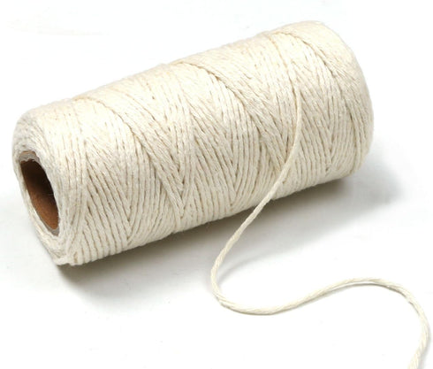 PENTA ANGEL 100 Yards White DIY Craft Decoration Kitchen Natural Cotton Cooking Twine Food
