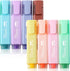 Mr. Pen Pastel Highlighter, 8 pcs Tank Style, Chisel Tip, No Bleed Bible Highlighter for School Supplies