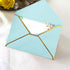 VANRA 150 Pack Colorful Self Seal A7 Invitation Envelopes V Flap with Gold Border for Greeting Cards, Weddings