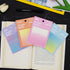 Gradient Transparent Sticky Notes, 8x8 cm See Through for Annotating, 50 Sheets/Pad, 4 Pads