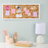 Juvale Cork Bulletin Board - 10 x 24 inch with White Frame, Decorative Hanging Pin Board for Office, Home Decor