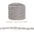 Helunsi 32.8ft Wire,182 18 2-Conductor Round Cloth Covered Fabric Covered Electrical Cord, Wire Gauge Rayon Covered