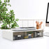 Stackable Desk Organizer Drawers, Plastic Storage Drawers for Office Organization, 3 Drawers (White)