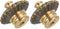PATIKIL 38 x 30mm Lamp Finials Caps Knob, 1 Set Solid Brass Lamp